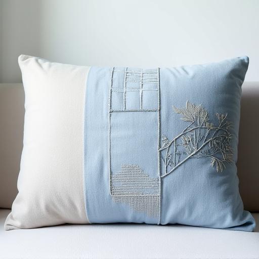 Sato Fiber Artsの独創的な刺し子デザインのクッション